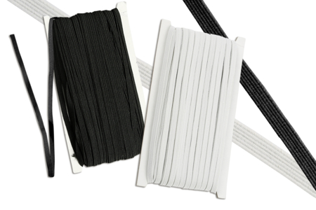 Flat Elastic Thread in White or Black - 50 m - 1 - Elastic Thread - 10doigts.com - Elastic Thread – 10doigts.fr