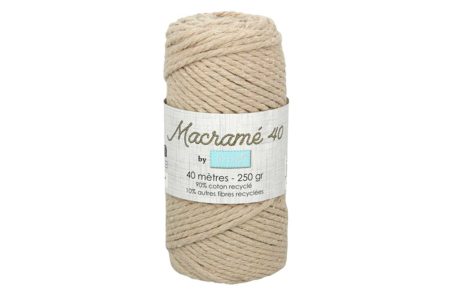 Hilo de macramé Ø 5 mm, 40 m - Beige - Hilos para macramé – 10doigts.fr