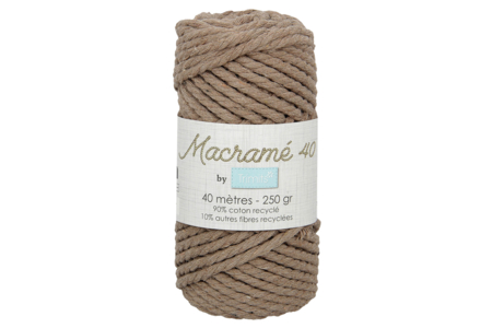 Hilo de macramé Ø 5 mm, 40 m - Marrón claro (taupe) - Hilos para macramé – 10doigts.fr