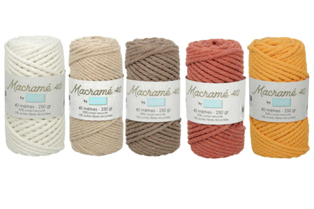 Hilo de macramé Ø 5 mm, bobina de 40 m - Hilos para macramé – 10doigts.fr
