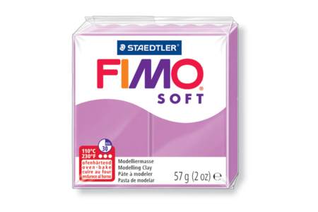 Fimo Soft 57gr - lavanda - N° 62 - Pasta Fimo Soft – 10doigts.fr