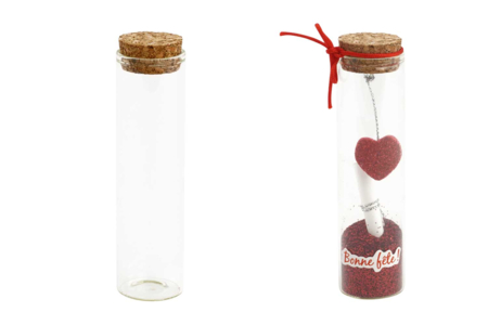 Frasco de vidrio con tapa de corcho - Soportes de Vidrio – 10doigts.fr