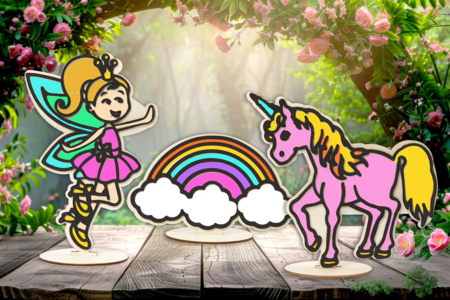 Relief Wooden Figurines - Fantastic Theme - 2 - Books and Modelling Kits - 10doigts.com - Books and Modelling Kits – 10doigts.fr