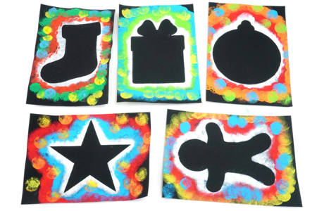 Forma de Navidad Tampon Pintura Niños - Actividades manuales bricolajes de Navidad – 10doigts.fr