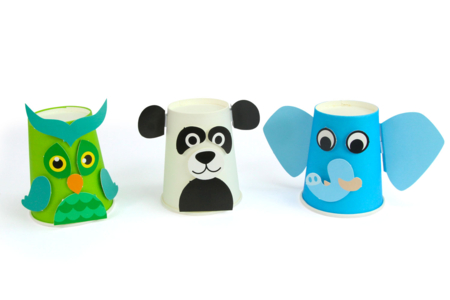 Animal Cup Kit to Make - 6 - Ready-to-use Kits - 10doigts.com - Ready-to-use Kits – 10doigts.fr