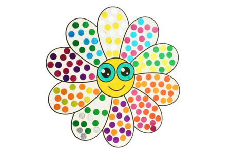 Formas gigantes de la Primavera flor - Formas en cartón duro – 10doigts.fr