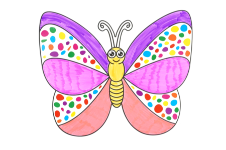 Formas gigantes de la Primavera - mariposa - Formas en cartón duro – 10doigts.fr