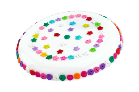 Decorative Frisbee - 3 - Coloring Supports - 10doigts.com - Opaque Plastic – 10doigts.fr