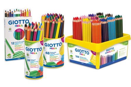 crayones giotto mega - Lápices de colores – 10doigts.fr