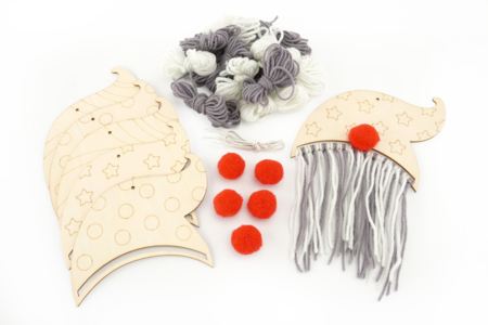 Gnomo para colgar en el árbol - Decoraciones de Navidad de madera – 10doigts.fr