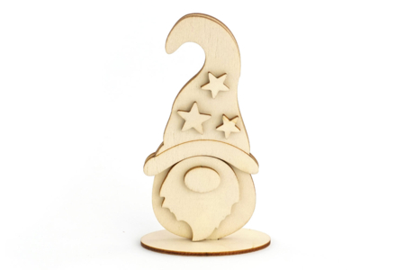 Gnomo de madera para ensamblar - Decoraciones de Navidad de madera – 10doigts.fr