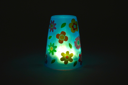 Vaso de plástico DIY luz nocturna flores - Vajilla desechable y reutilizable – 10doigts.fr
