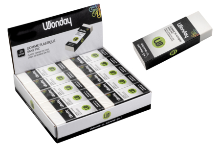 White Rectangular Erasers - 1 - Drawing Accessories - 10doigts.com - Drawing Accessories – 10doigts.fr