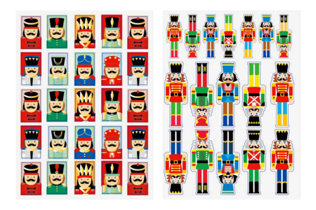 Nutcracker Stickers - 42 Stickers - 3 - Christmas Stickers - 10doigts.com - Christmas Stickers and Labels – 10doigts.fr
