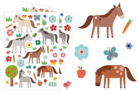 Horse Stickers - 96 pcs - 1 - Animal Stickers - 10doigts.com - Animal Stickers – 10doigts.fr