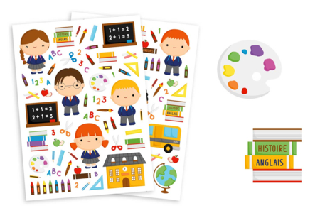 Gomets escuela - 132 pcs - Gomets pedagógicos – 10doigts.fr