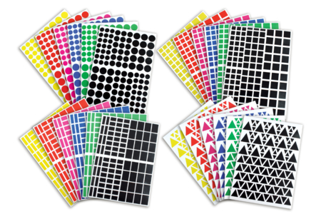 gommettes géométriques - Assorted Shapes Stickers – 10doigts.fr