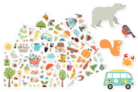Seasonal Stickers - 187 pcs - 1 - Season Stickers - 10doigts.com - Season Stickers – 10doigts.fr