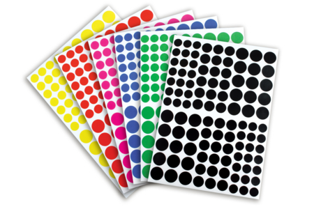 Round Stickers 6 Colors - 1944 pcs - 1 - Round Stickers - 10doigts.com - Round Stickers – 10doigts.fr