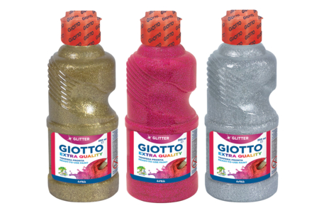 Glitter Gouache Giotto, 250 ml - 3 colors - 2 - Glitter Paints and Markers - 10doigts.com - Glitter Paints and Markers – 10doigts.fr