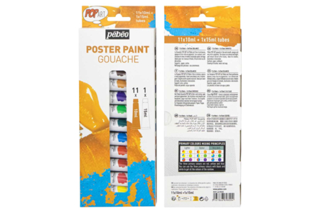 Pebeo Fine Gouache - 12 Pieces - 5 - Liquid Gouache Paint - 10doigts.com - Liquid Gouache Paint – 10doigts.fr