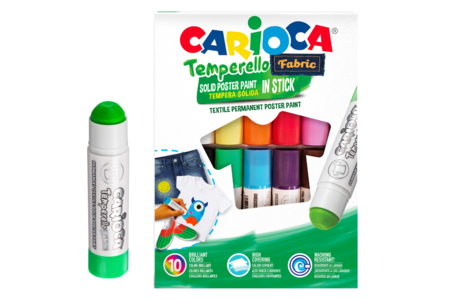 Solid gouache sticks for textiles - 10 colors - 2 - Fabric Paint - 10doigts.com - Fabric Paint – 10doigts.fr