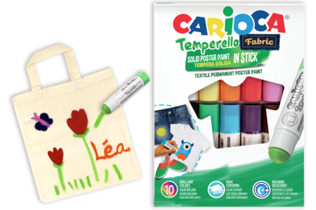 Solid gouache sticks for textiles - 10 colors - 1 - Fabric Paint - 10doigts.com - Fabric Paint – 10doigts.fr