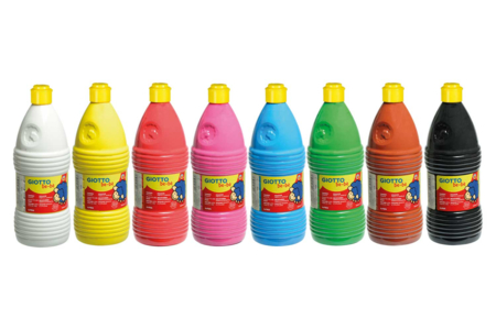 Giotto Baby Gouache, 1 Liter - 8 Colors - 2 - Baby Paints - 10doigts.com - Baby Paints – 10doigts.fr