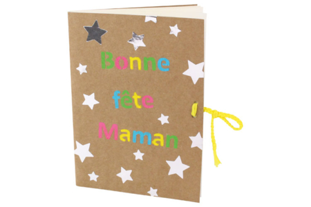 gran libreta blanca, cubierta kraft  - Álbumes y cuadernos – 10doigts.fr