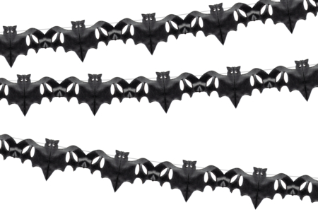 Paper Bat Garland - 4 m - 1 - Halloween Balloons - 10doigts.com - Halloween Balloons – 10doigts.fr