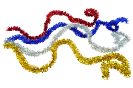 Metallic Garlands - 4 Assorted Colors - 3 - Christmas Garland and Ornaments - 10doigts.com - Christmas Garland and Ornaments – 10doigts.fr