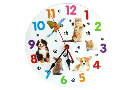 Thick Cardboard Clock - 4 - Craftable Clocks - 10doigts.com - Craftable Clocks – 10doigts.fr