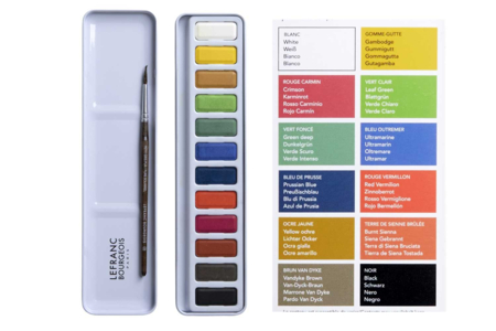 Initiation to Lefranc Bourgeois Watercolour - Watercolor Colors – 10doigts.fr