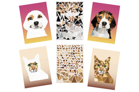 Sticker Art Numbered Pictures: Toucan and Flamingo - 6 - Creative Sticker Kits - 10doigts.com - Creative Sticker Kits – 10doigts.fr