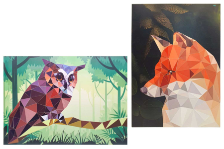 Sticker Art Numbered Pictures: Toucan and Flamingo - 5 - Creative Sticker Kits - 10doigts.com - Creative Sticker Kits – 10doigts.fr