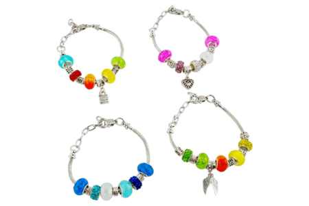 Charm Bracelet Kit - 4 Bracelets + 39 Beads - 2 - Pandora Beads - Jewelry Trends - 10doigts.com - Pandora Beads - Jewelry Trends – 10doigts.fr