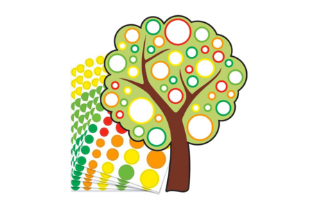 kit 6 árboles - Kits creativos gomets – 10doigts.fr