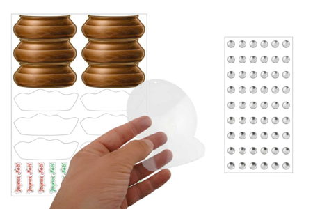 Kit 6 suspensiones bola de nieve - Kits creativos de Navidad para los niños – 10doigts.fr