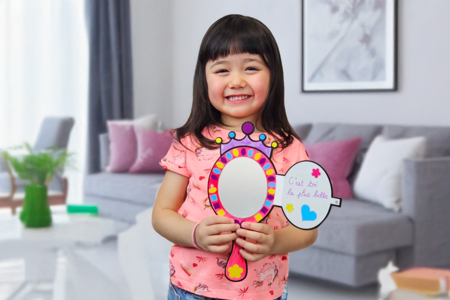 Kit de cartas espejo de princesa - niño - Tarjetas Día de la Madre – 10doigts.fr