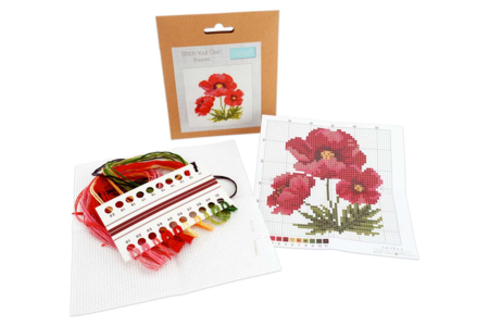 Cross-Stitch Kit: Poppies - 3 - Sewing Kits - 10doigts.com - Sewing Kits – 10doigts.fr