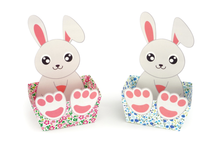 Rabbit Basket Kit - 4 Baskets - 3 - Easter Baskets - 10doigts.com - Easter Baskets – 10doigts.fr