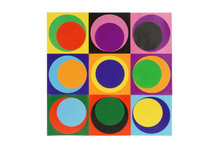 Kit de collage cuadros "Op Art" - 1 set (6 cuadros) - actividades de pegar – 10doigts.fr