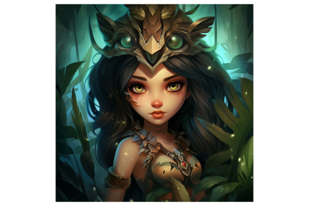 Kit diamond painting, elfo del bosque, 30 x 30 cm - Pintura de Diamantes: Kit completo – 10doigts.fr