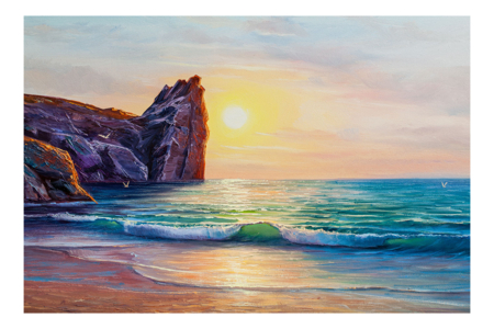 Kit de pintura con diamantes, Falaise - Pintura de Diamantes: Kit completo – 10doigts.fr