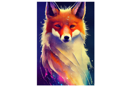 Diamond Painting Kit, Fox - 1 - Diamond Painting: Complete Kit - 10doigts.com - Diamond Painting: Complete Kit – 10doigts.fr