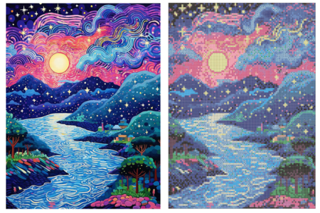 Diamond Painting Kit Enchanted River - 30 x 40 cm - 3 - Diamond Painting: Complete Kit - 10doigts.com - Diamond Painting: Complete Kit – 10doigts.fr