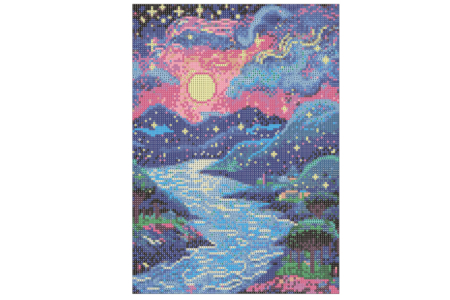 Diamond Painting Kit Enchanted River - 30 x 40 cm - 2 - Diamond Painting: Complete Kit - 10doigts.com - Diamond Painting: Complete Kit – 10doigts.fr