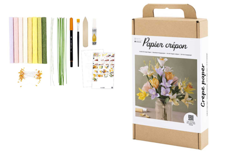 Kit DIY Flores en Papel Crepé primavera - Flores de crepé – 10doigts.fr