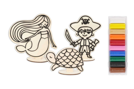 Relief Wooden Figurines - Ocean Theme - 1 - Books and Modelling Kits - 10doigts.com - Books and Modelling Kits – 10doigts.fr