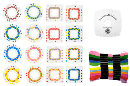 Kumihimo Kit for Making Bracelets - 3 - Cotton Thread, Skein - 10doigts.com - Cotton Thread, Skein – 10doigts.fr